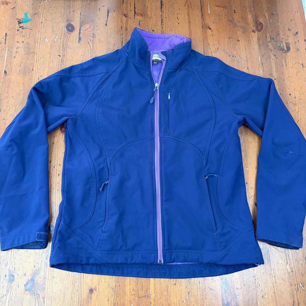 Double Diamond Womens M Softshell Fleece Lined Jacket‎ Purple Medium 744028